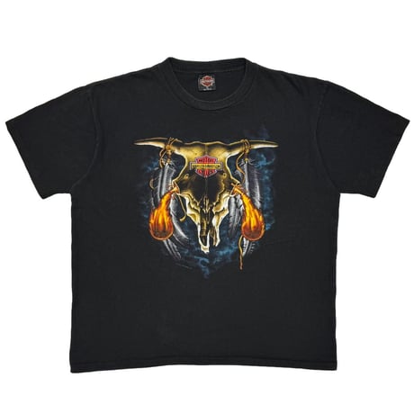 HARLEY DAVIDSON 1991 BUFFALO SKULL TEXAS EMBLEM FORT WORTH, TEXAS XL 5581