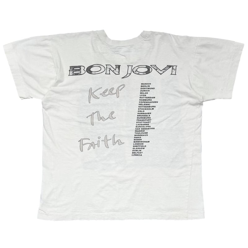 BON JOVI KEEP THE FAITH WHITE FITS LARGE 4286 |