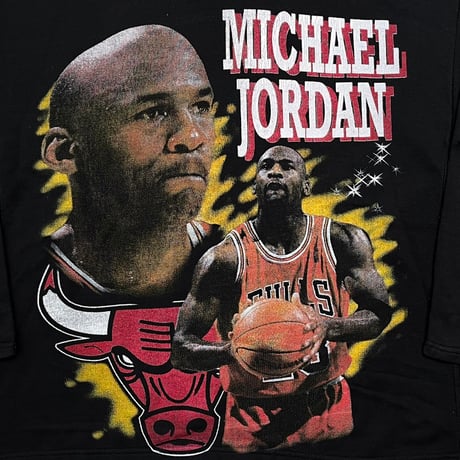 MICHAEL JORDAN RAP DESIGN SEWAT HOODIE BLACK LARGE 3685