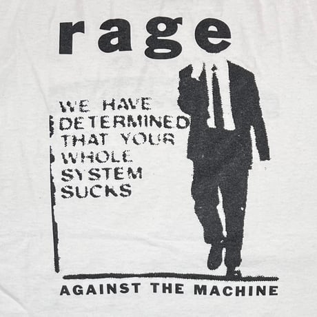 RAGE AGAINST THE MACHINE SYSTEM SUCKS WHITE GIANT XL 9704