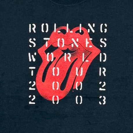 ROLLING STONES WORLD TOUR 2002-2003 LIP & TONGUE anvil XL 3928