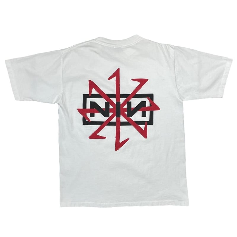NINE INCH NAILS 1995 DEVIL TOUR WHITE ALL SPORT NINE INCH NAILS 1995 DEVIL TOUR WHITE ALL SPORT
