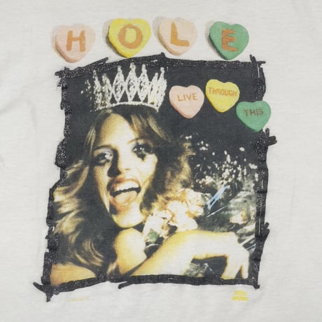 HOLE 1994 LIVE THROUGH THIS WHITE HANES XL 1856