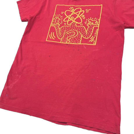 KEITH HARING ART TEE FADED RED ANVIL XL 8885