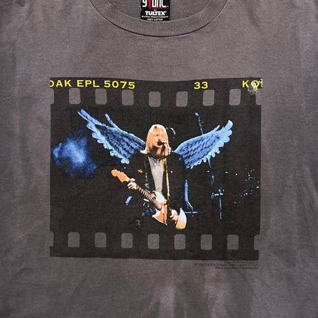 NIRVANA KURT COBAIN 1999 THE END OF MUSIC MEMORIAL FILM PRINT CHARCOAL GIANT BY TULTEX XL 5480