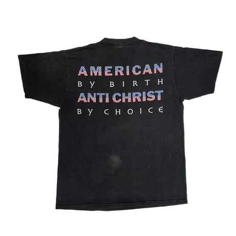MARILYN MANSON AMERICAN ANTI CHRIST TEE FITS LARGE 9360