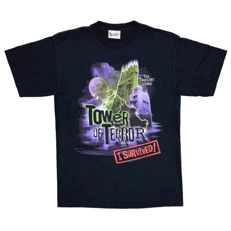 DISNEY VINTAGE THE TWILIGHT ZONE TOWER OF TERROR I SURVIVED FITS LARGE 3938