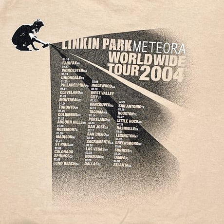 LINKIN PARK METEORA WORLD TOUR 2004 BEIGE XL 4293