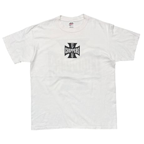 WEST COAST CHOPPERS IRON CROSS LONG BEACH LA WHITE ANVIL LARGE 5915