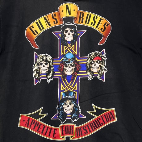 GUNS N' ROSES 2009 APPETITE FOR DESTRUCTION SKULL CROSS ALSTYLE XL 9531