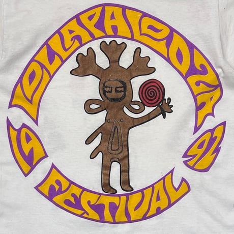 LOLLAPALOOZA 92' FESTIVAL WHITE FITS LARGE 1167