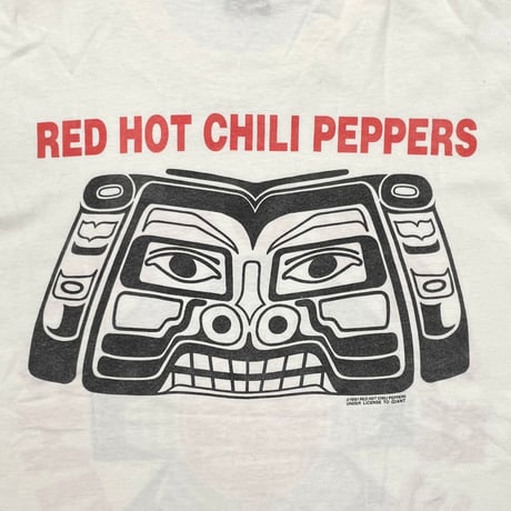 RED HOT CHILI PEPPERS 1991 DOUBLE SIDE Aztec WHITE TOUCH OF GOLD LARGE 5928