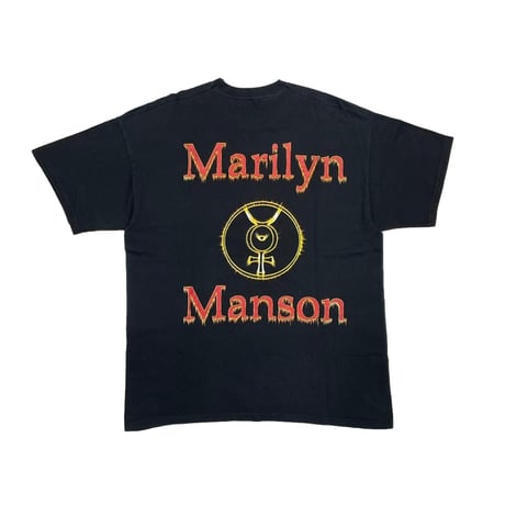 MARILYN MANSON DOUBLE SIDE PRINT BACK LOGO FITS XL 2599