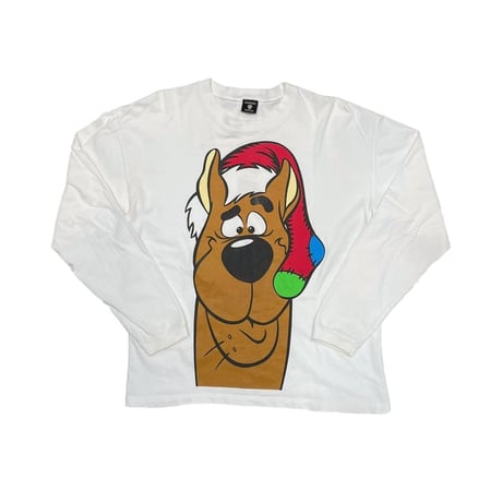 SCOOBY-DOO AND THE STOCKINGS WERE HUNG LS 69TEE WHITE WARNER BROS LARGE 1719