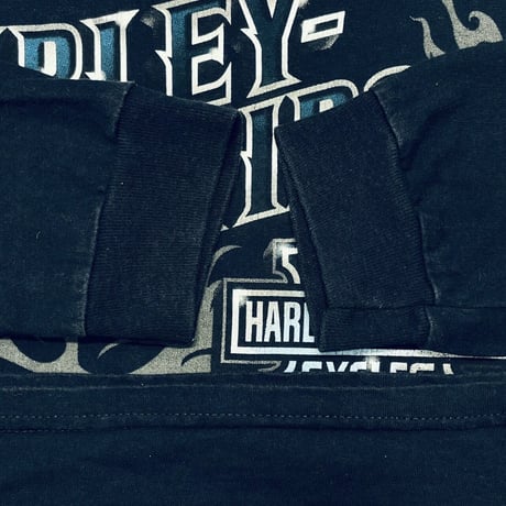 HARLEY DAVIDSON 2011 LIVE THE LEGEND ILLINOIS LS TEE NAVY LARGE 5774