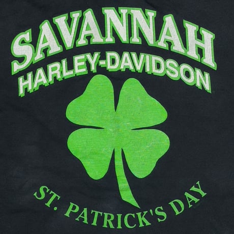 HARLEY DAVIDSON GREEN FLAME SAVANNA ST. PATRICK'S DAY LS LARGE 6937