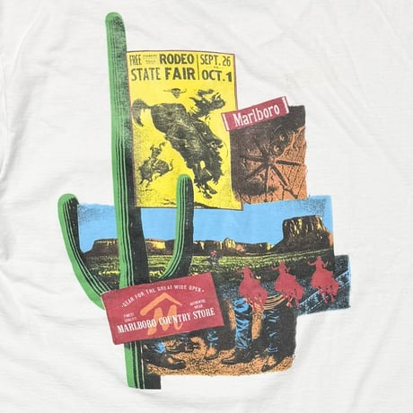 Marlboro CACTUS RODEO POCKET TEE WHITE ANVIL XL 1816