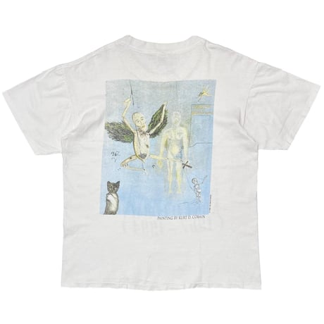 NIRVANA KURT COBAIN MEMORIAL ADULT WHITE anvil LARGE 6713