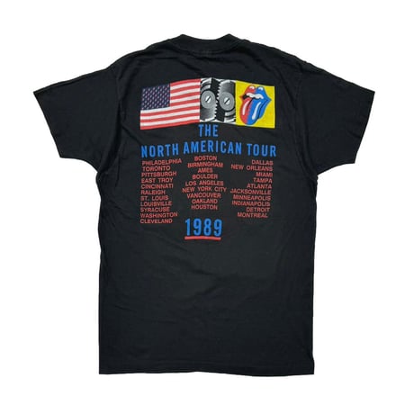 THE ROLLING STONES BIG LIP & TONGUE NORTH AMERICAN TOUR FRUIT OF THE LOOM XL 3732