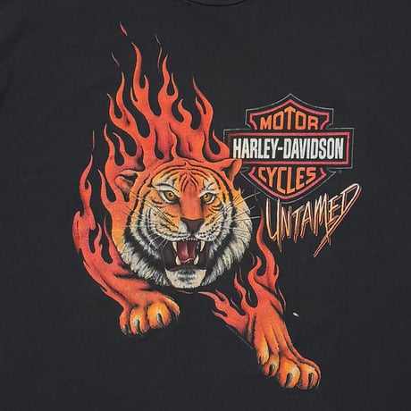 HARLEY DAVIDSON FLAMING TIGER WARREN XL 9126