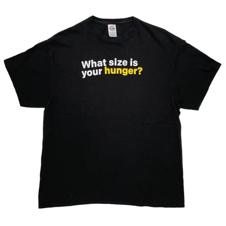 McDonald's WHAT SIZE IS YOUR HUNGER ? TEE DELTA LARGE 7857