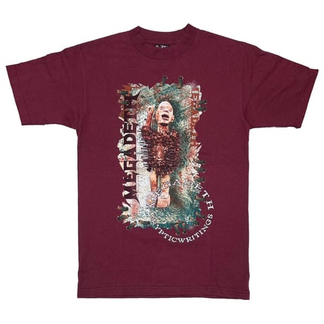 MEADETH CRYPTIC WRITINGS WORLD TOUR 1997 BURGUNDY giant MEDIUM 7733