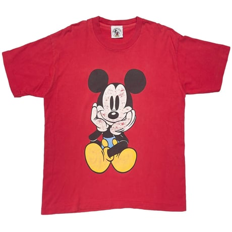 DISNEY VINATGE MICKEY MOUSE LINK PRINT RED FITS LARGE 4669