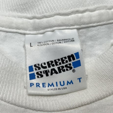 OASIS 1995 UNION JACK LOGO WHITE SCREEN STARS LARGE 9304