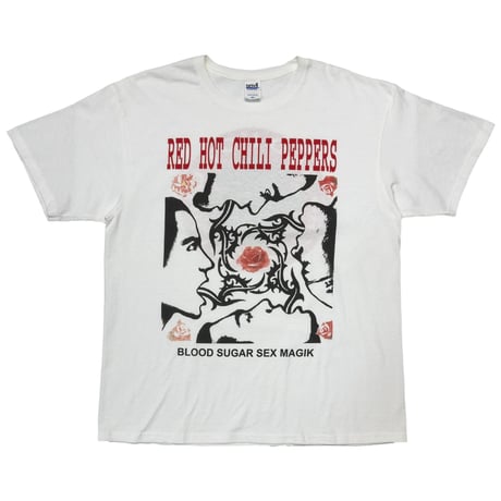 RED HOT CHILI PEPPERS BLOOD SUGAR SEX MAGIK WHITE anvil XL 1181