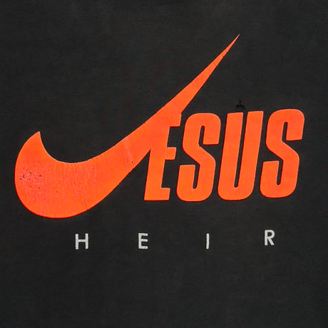OLD & VINTAGE JESUS HIER NIKE SWOOSH PARODY FITS XL 8319
