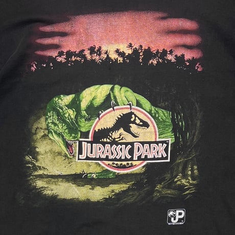 JURASSIC PARK 1993 T-REX SUNSET HANES XL 4600