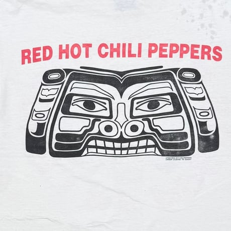 RED HOT CHILI PEPPERS 1991 AZTEC WHITE giant BY TEE JAYS LARGE 8186