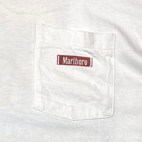 Marlboro CACTUS RODEO COUNTRY STORE POCKET WHITE FRUIT OF THE LOOM XL 7380