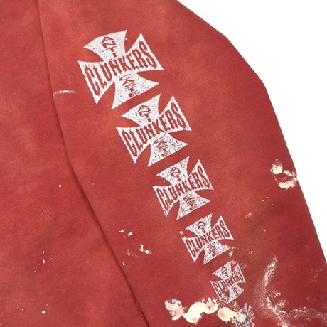 greatLAnd ORIGINAL CLUNKERS HOODIE RED PAINTED