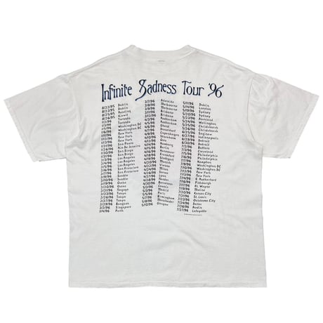 THE SMASHING PUMPKINS INFINITE SADNESS TOUR 1996 WHITE FITS XL 9905