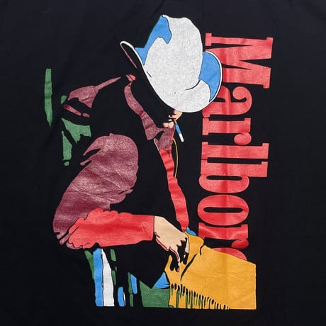 Marlboro COWBOY man POCKET TEE BLACK FITS XL 9984