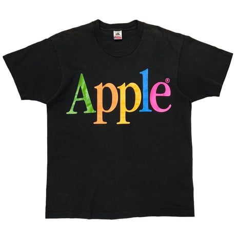Apple MULTI COLOR BIG LOGO BLACK FRUIT OF THE LOOM XL 8399
