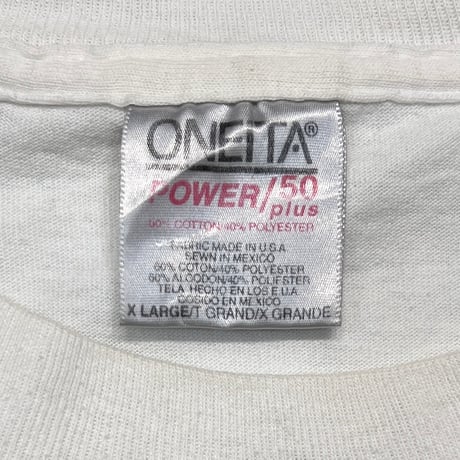 DISNEY VINTAGE MICKEY MOUSE WHITE ONEITA XL 4815