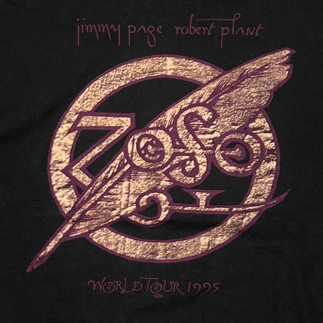 LED ZEPPELIN JIMMY PAGE ROBERT PLANT ZOSO TOUR 1995 HANES XL 8635