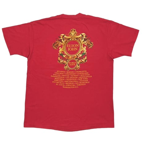 ELTON JOHN WORLD TOUR GIANNI VERSACE RED ANVIL XL 3317