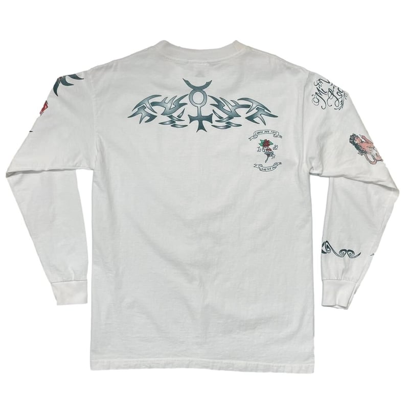 DENNIS RODMAN TATTOO LS TEE WHITE LARGE 0041 |