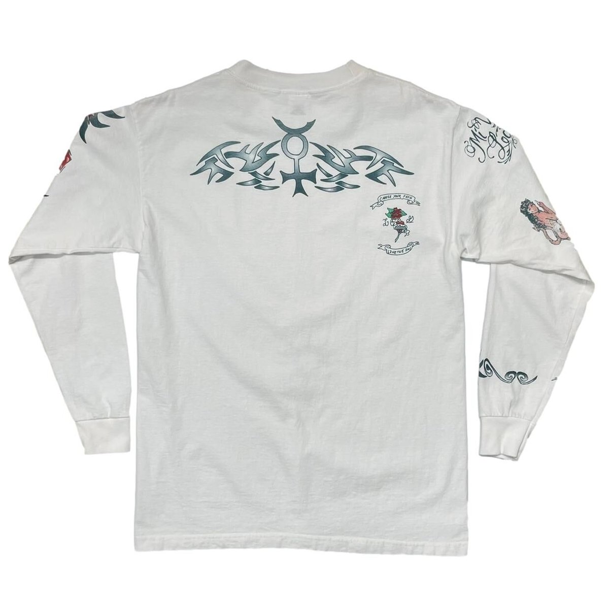 トップス DENNIS RODMAN TATTOO LS NATURAL LARGE DENNIS RODMAN TATTOO LS TEE WHITE LARGE 0041 |