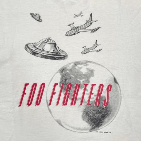 FOO FIGHTERS 1995 UFO WHITE ANVIL XL 4460
