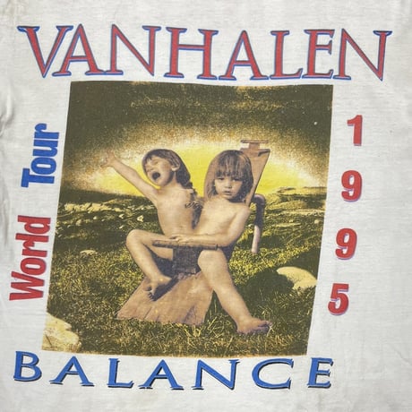 VAN HALEN 1995 BALANCE WORLD TOUR WHITE FITS XL 8220