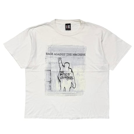 RAGE AGAINST THE MACHINE THE BATTLE OF LOS ANGELS WHITE GIANT FITS XL 0394