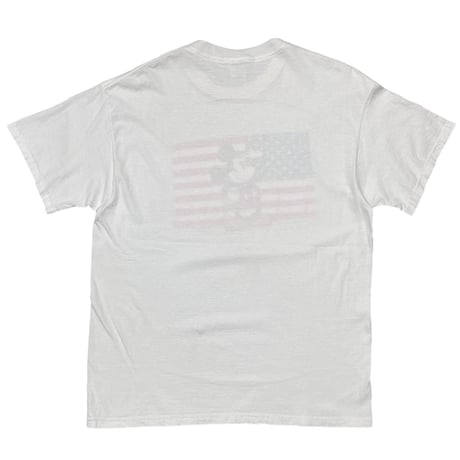 DISNEY VINTAGE MICKEY MOUSE AMERICAN FLAG WHITE LARGE 1206