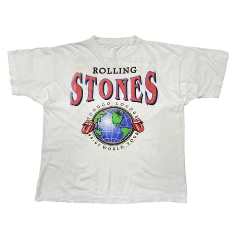 ROLLING STONES VOODOO LOUNGE 94-95 WORLD TOUR WHITE FITS XL 0493