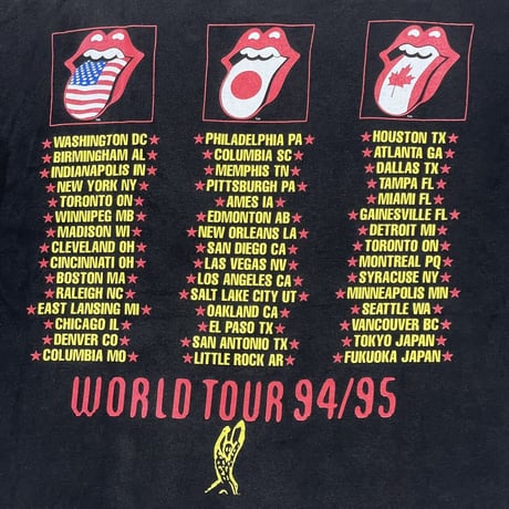 ROLLING STONES WORLD TOUR 1994-95 BROCKUM LARGE 9063