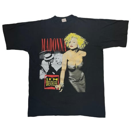 MADONNA I'M BREATHLESS BLOND AMBITION 1990 ITALIAN TOUR BOOTLEG BLACK XXL 1312