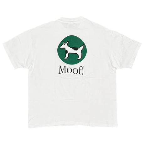 Apple Moof! dogcow SMALL LOGO WHITE Hanes XL 8403